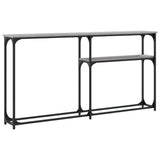 Console Table Grey Sonoma 145x22.5x75 cm Engineered Wood