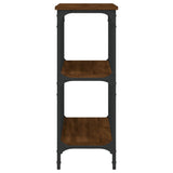 Console Table Brown Oak 100x29x75 cm Engineered Wood