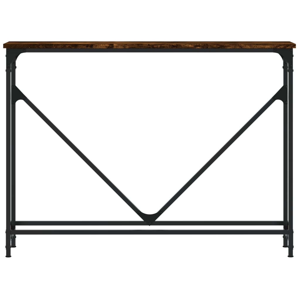 Console Table Smoked Oak 102x22.5x75 cm Engineered Wood