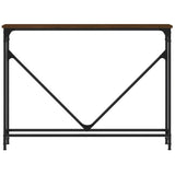 Console Table Brown Oak 102x22.5x75 cm Engineered Wood