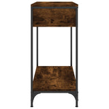 Console Table Smoked Oak 75x34.5x75 cm Engineered Wood