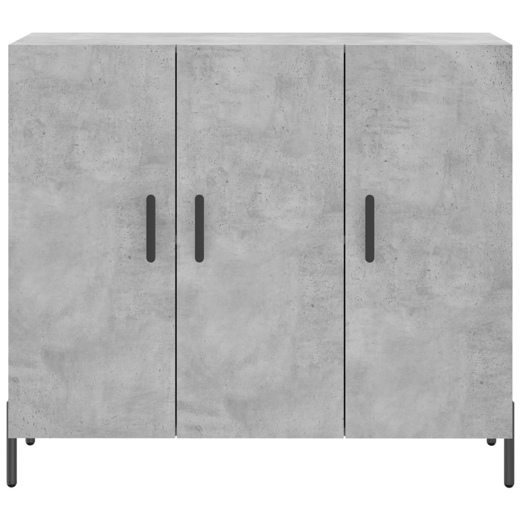 Sideboard Concrete Grey 90x34x80 cm Engineered Wood