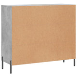Sideboard Concrete Grey 90x34x80 cm Engineered Wood