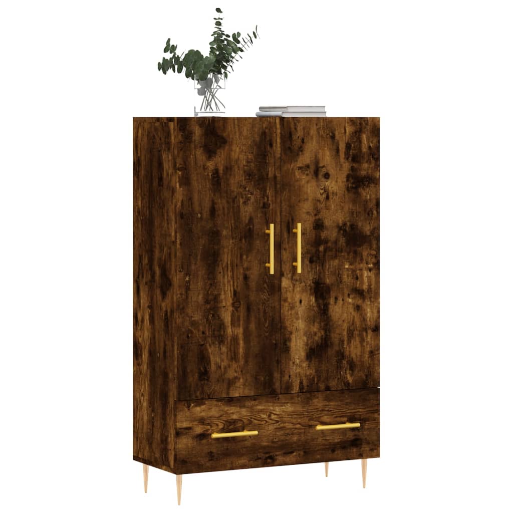 Highboard Smoked Oak 69.5x31x115 cm Engineered Wood