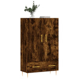 Highboard Smoked Oak 69.5x31x115 cm Engineered Wood