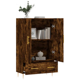 Highboard Smoked Oak 69.5x31x115 cm Engineered Wood