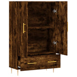 Highboard Smoked Oak 69.5x31x115 cm Engineered Wood