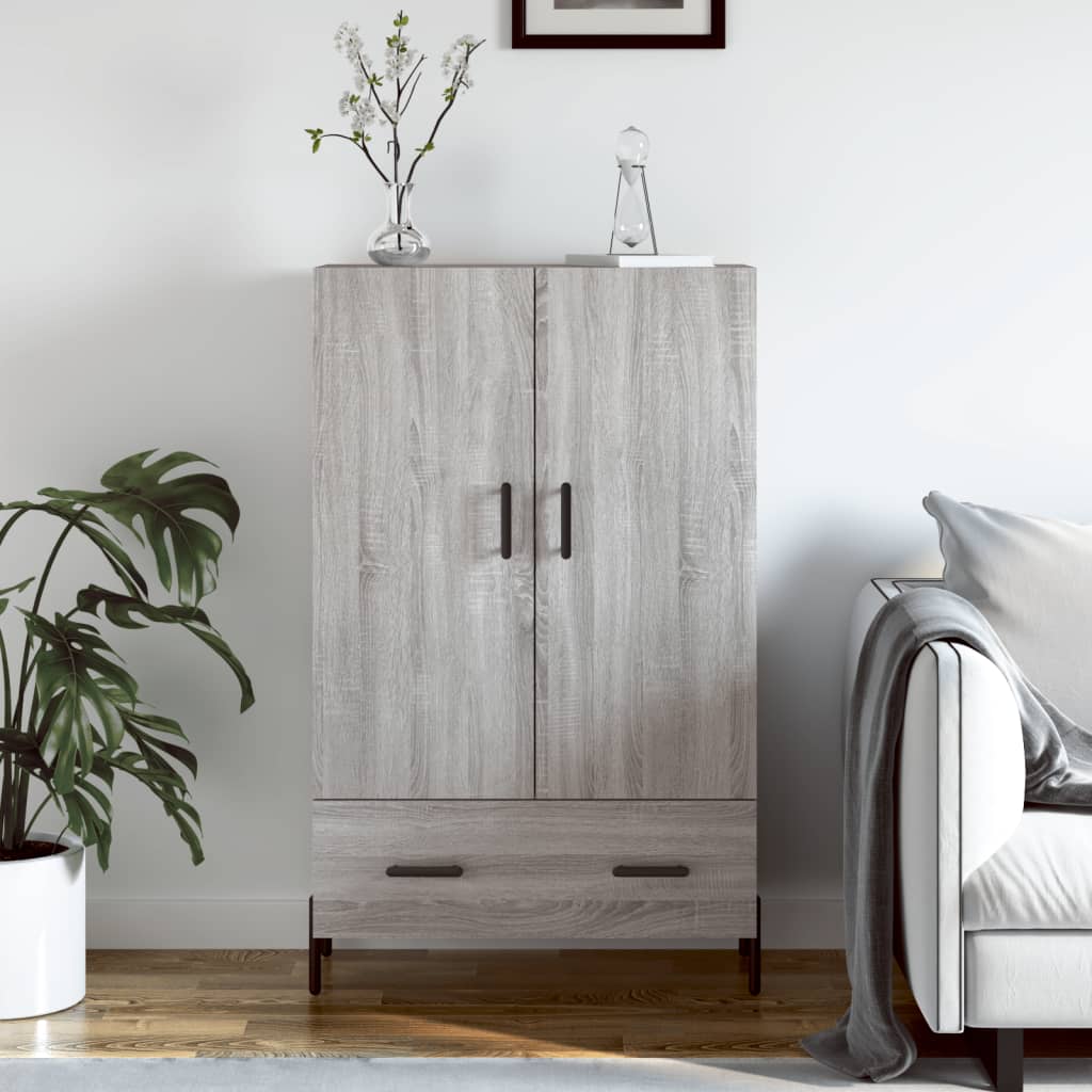 Highboard Grey Sonoma 69.5x31x115 cm Engineered Wood