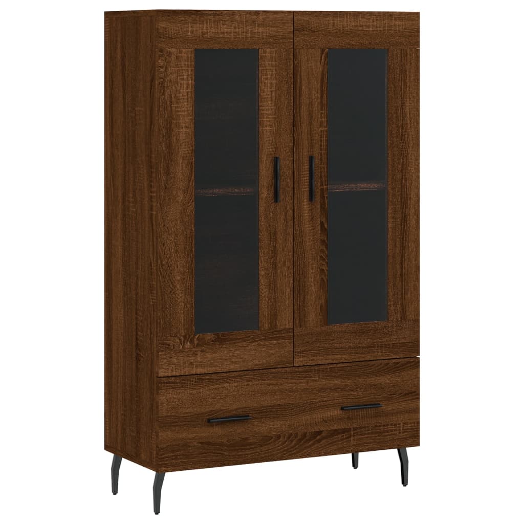 Highboard Brown Oak 69.5x31x115 cm Engineered Wood