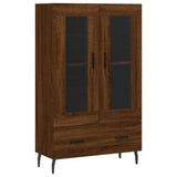 Highboard Brown Oak 69.5x31x115 cm Engineered Wood