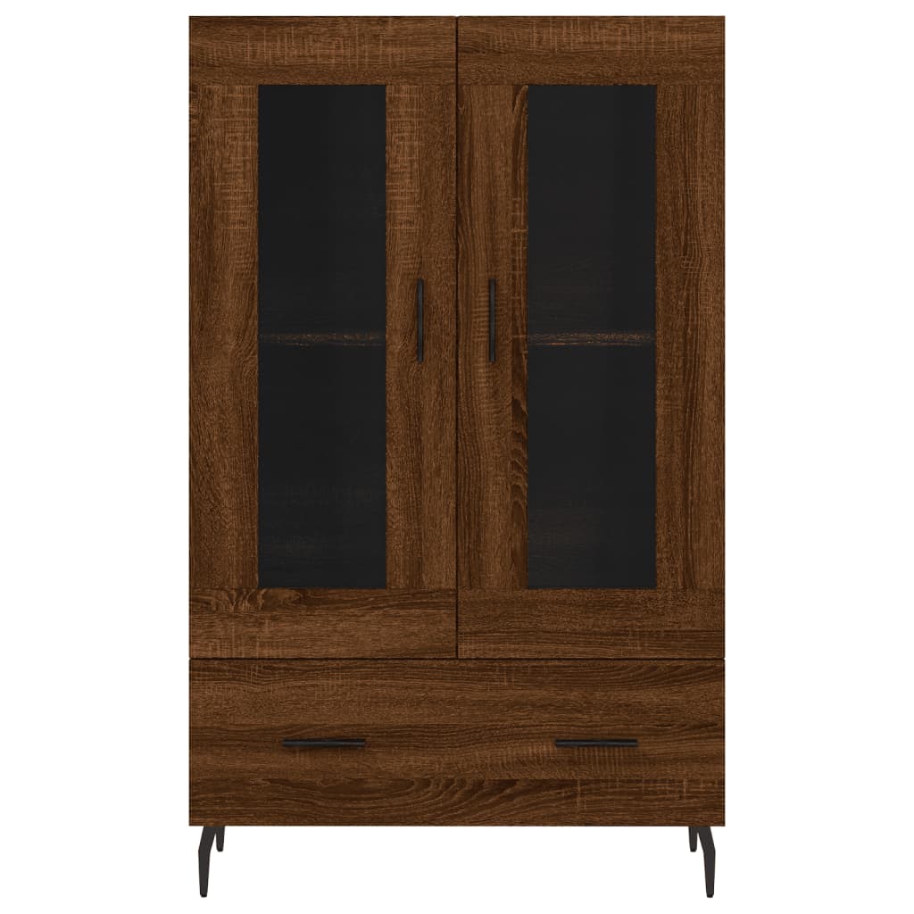 Highboard Brown Oak 69.5x31x115 cm Engineered Wood