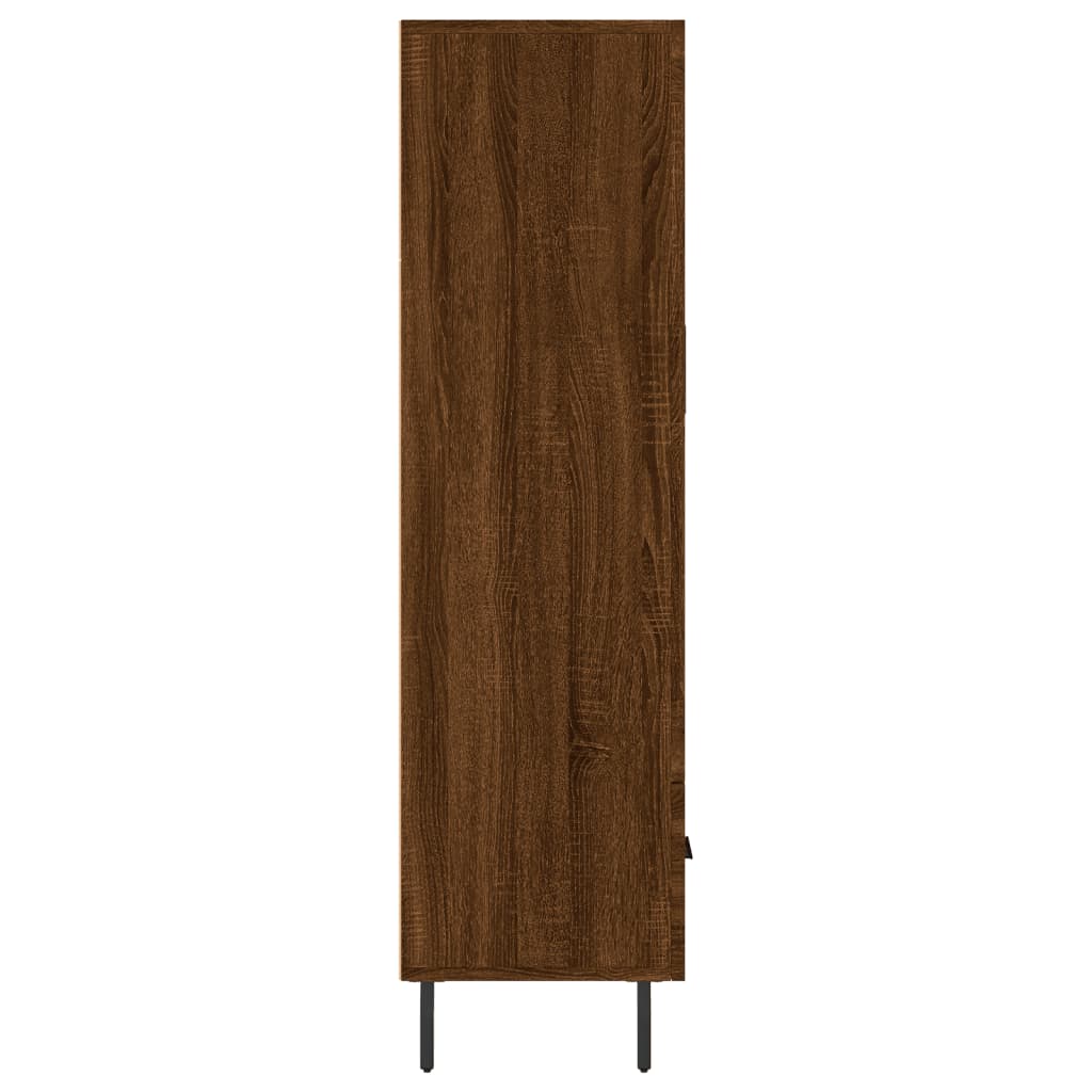 Highboard Brown Oak 69.5x31x115 cm Engineered Wood
