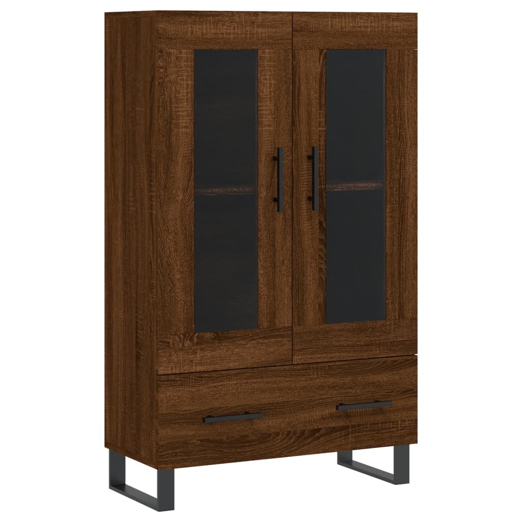 Highboard Brown Oak 69.5x31x115 cm Engineered Wood