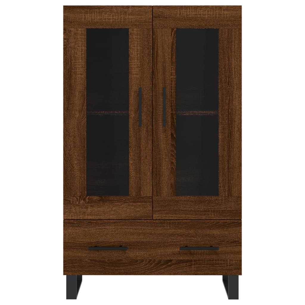 Highboard Brown Oak 69.5x31x115 cm Engineered Wood