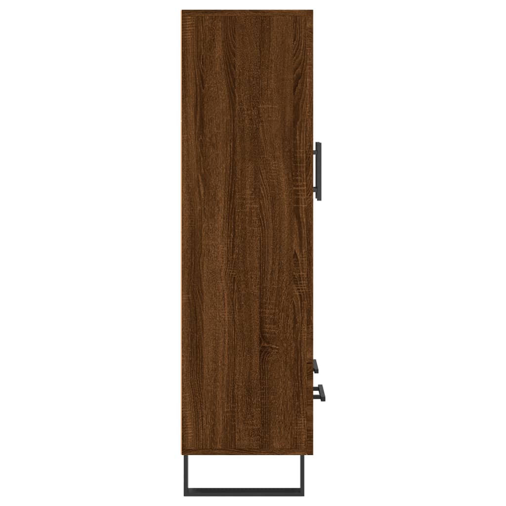 Highboard Brown Oak 69.5x31x115 cm Engineered Wood