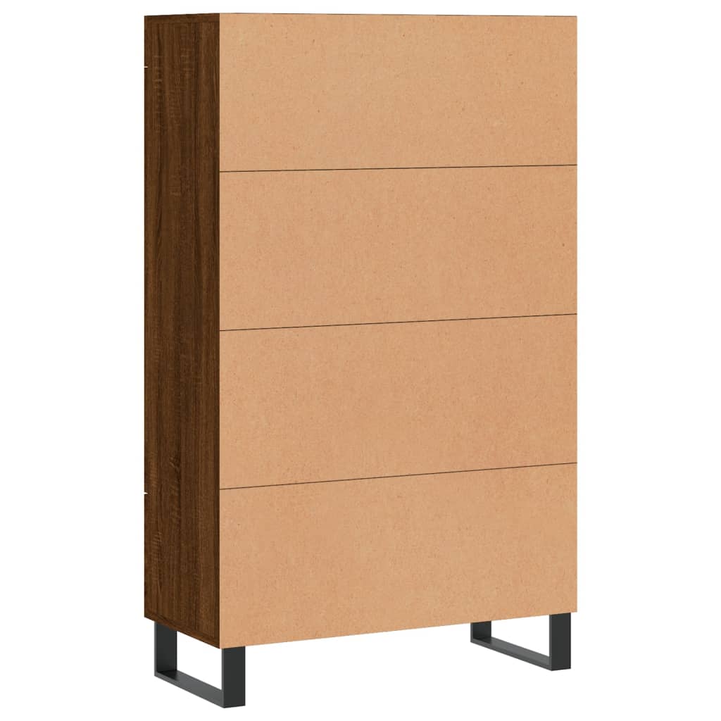 Highboard Brown Oak 69.5x31x115 cm Engineered Wood