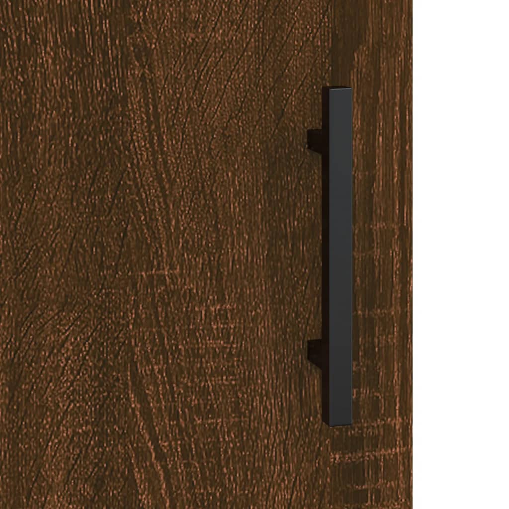 Highboard Brown Oak 69.5x31x115 cm Engineered Wood