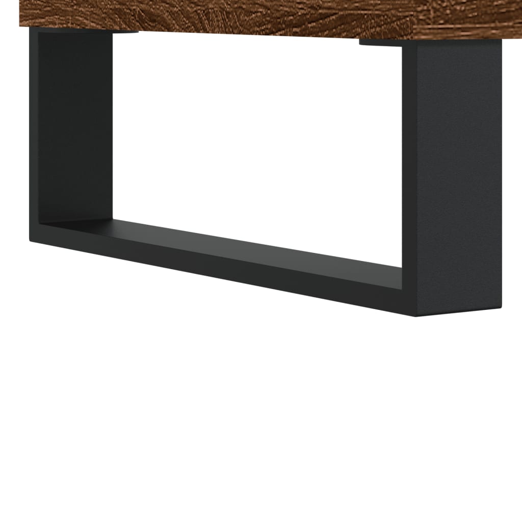 Highboard Brown Oak 69.5x31x115 cm Engineered Wood
