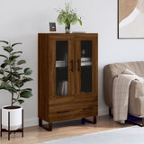 Highboard Brown Oak 69.5x31x115 cm Engineered Wood
