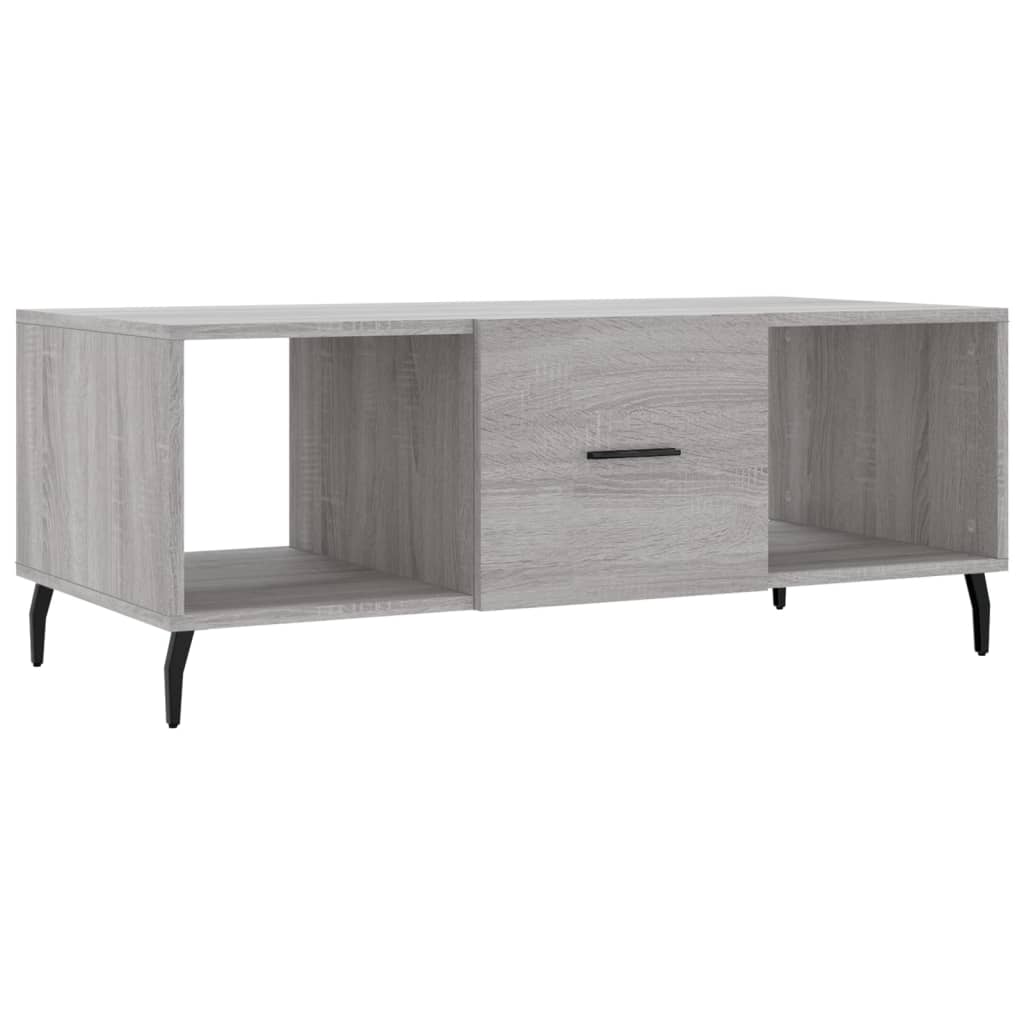 Coffee Table Grey Sonoma 102x50x40 cm Engineered Wood