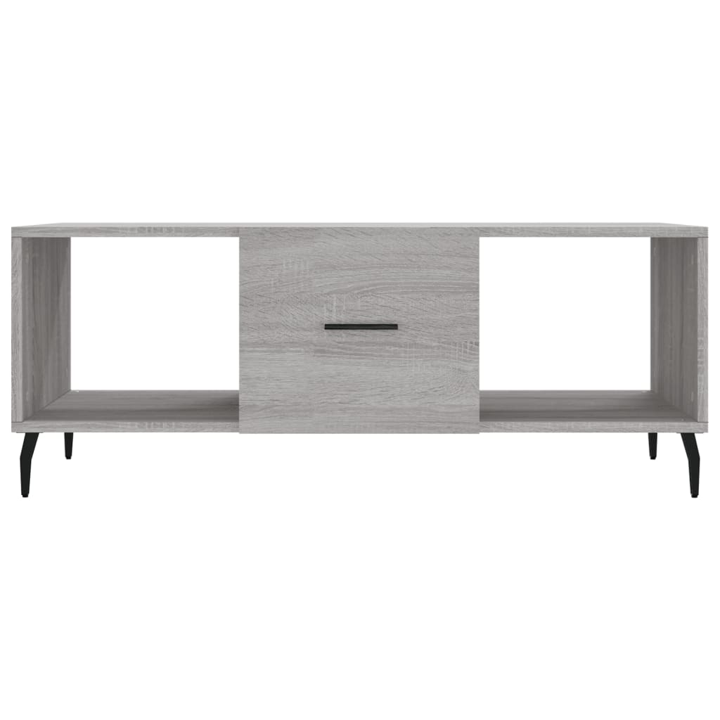 Coffee Table Grey Sonoma 102x50x40 cm Engineered Wood