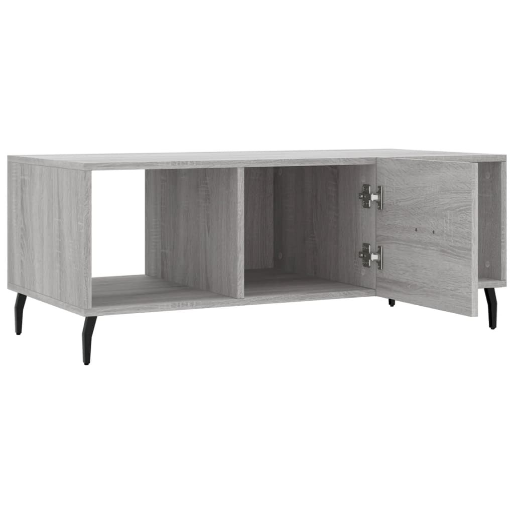 Coffee Table Grey Sonoma 102x50x40 cm Engineered Wood