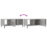 Coffee Table Grey Sonoma 102x50x40 cm Engineered Wood