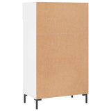 Shoe Cabinet High Gloss White 60x35x105 cm Engineered Wood