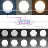 Dressing Table with LED Lights Concrete Grey 90x42x132.5 cm