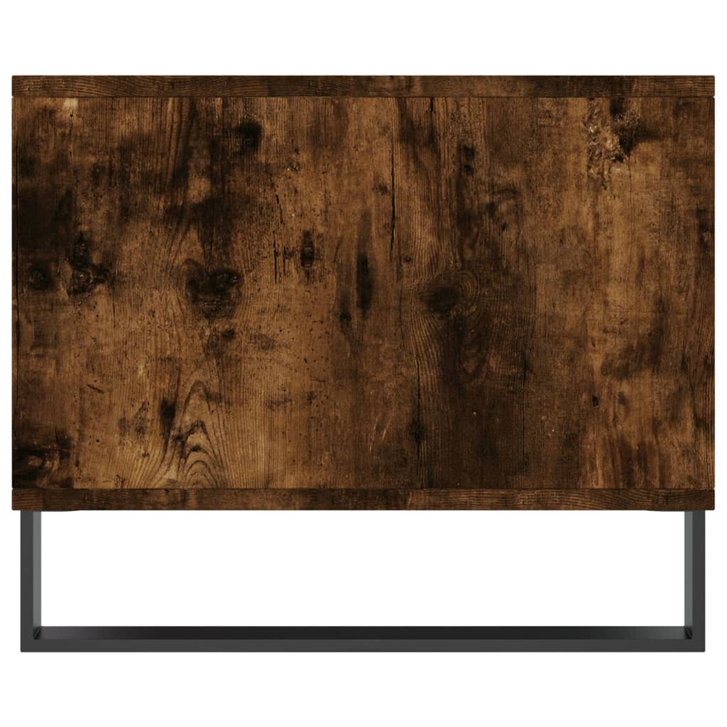 Coffee Table Smoked Oak 90x50x40 cm Engineered Wood