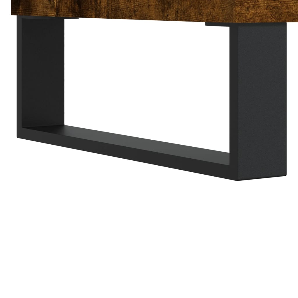Coffee Table Smoked Oak 90x50x40 cm Engineered Wood