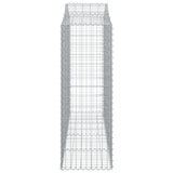 Arched Gabion Baskets 2 pcs 200x50x140/160 cm Galvanised Iron