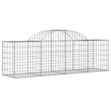 Arched Gabion Baskets 18 pcs 200x50x60/80 cm Galvanised Iron