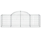 Arched Gabion Baskets 18 pcs 200x50x60/80 cm Galvanised Iron