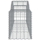Arched Gabion Baskets 18 pcs 200x50x60/80 cm Galvanised Iron