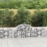 Arched Gabion Baskets 18 pcs 200x50x60/80 cm Galvanised Iron