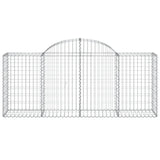 Arched Gabion Baskets 5 pcs 200x50x80/100 cm Galvanised Iron