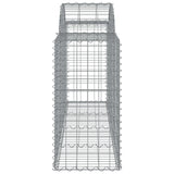 Arched Gabion Baskets 5 pcs 200x50x80/100 cm Galvanised Iron