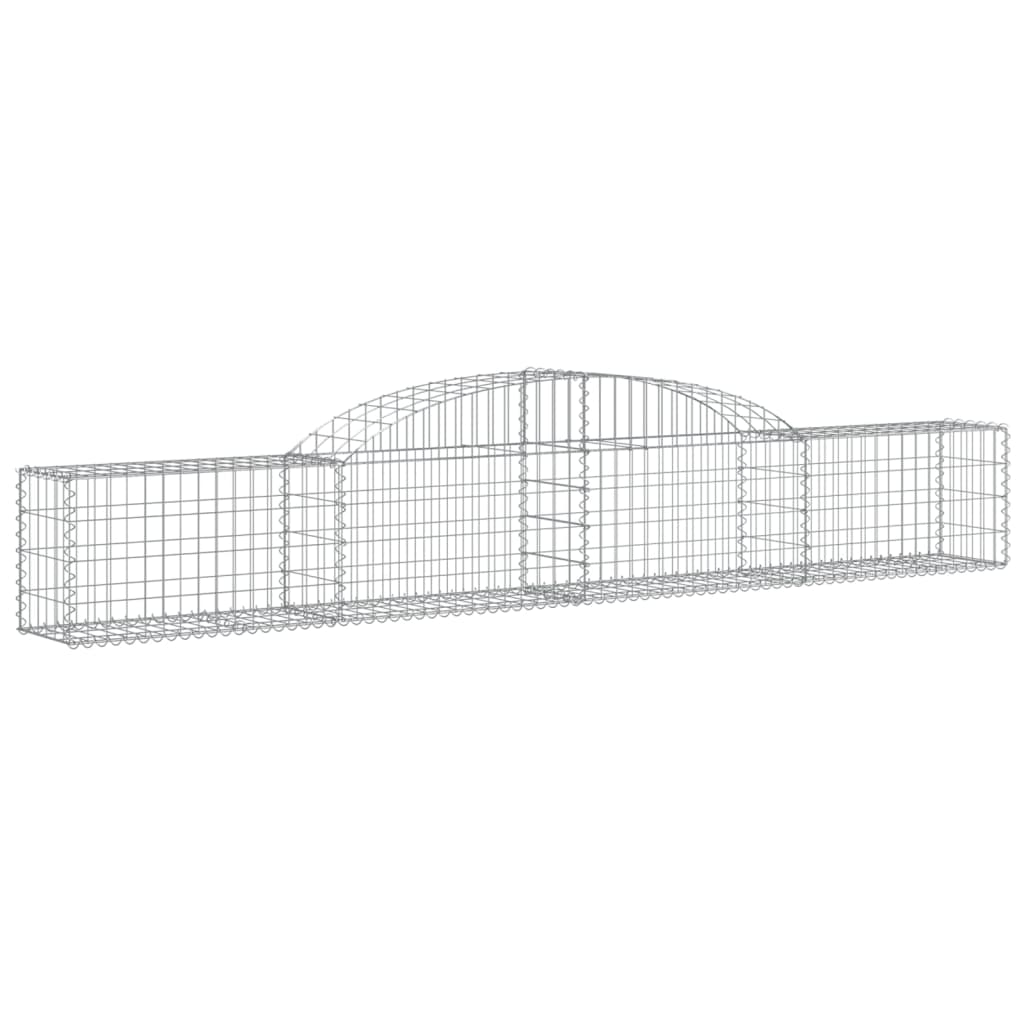 Arched Gabion Baskets 11 pcs 300x30x40/60 cm Galvanised Iron