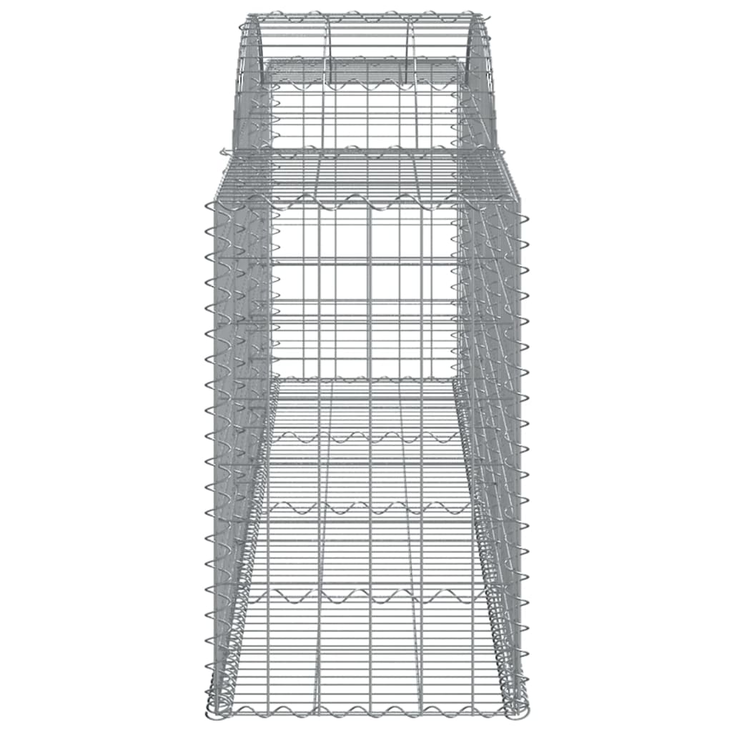 Arched Gabion Baskets 9 pcs 300x50x80/100 cm Galvanised Iron