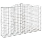 Arched Gabion Baskets 5 pcs 300x50x180/200 cm Galvanised Iron