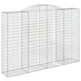 Arched Gabion Baskets 5 pcs 300x50x200/220 cm Galvanised Iron