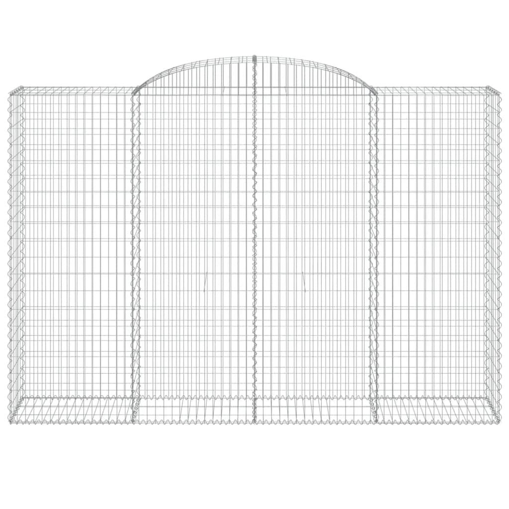 Arched Gabion Baskets 5 pcs 300x50x200/220 cm Galvanised Iron