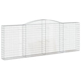 Arched Gabion Baskets 4 pcs 400x30x140/160 cm Galvanised Iron