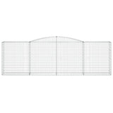 Arched Gabion Baskets 5 pcs 400x50x120/140 cm Galvanised Iron