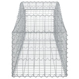 Arched Gabion Basket 200x50x40/60 cm Galvanised Iron
