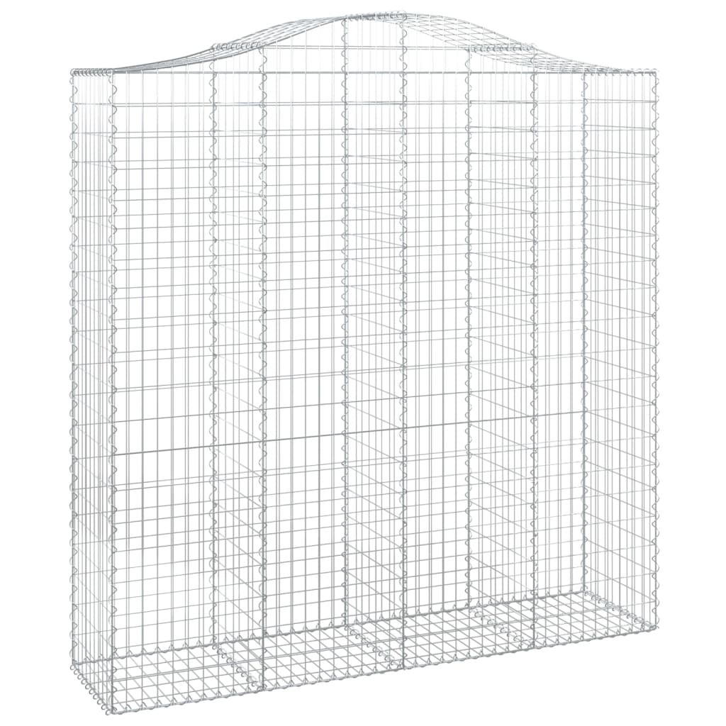Arched Gabion Basket 200x50x200/220 cm Galvanised Iron