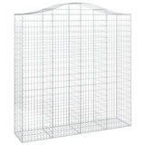 Arched Gabion Basket 200x50x200/220 cm Galvanised Iron