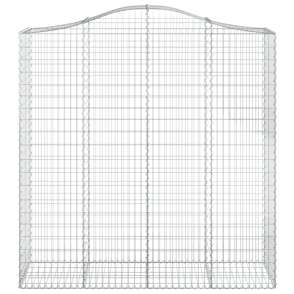 Arched Gabion Basket 200x50x200/220 cm Galvanised Iron