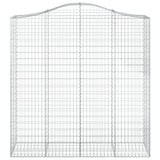 Arched Gabion Basket 200x50x200/220 cm Galvanised Iron